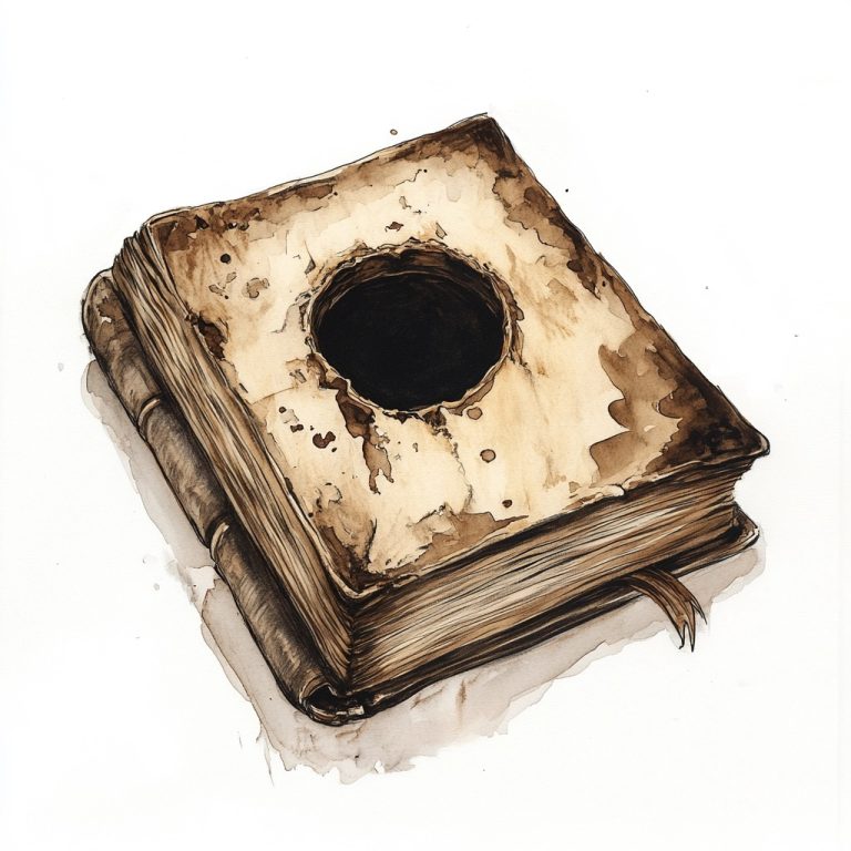 Mystical Book Watercolour Illustration