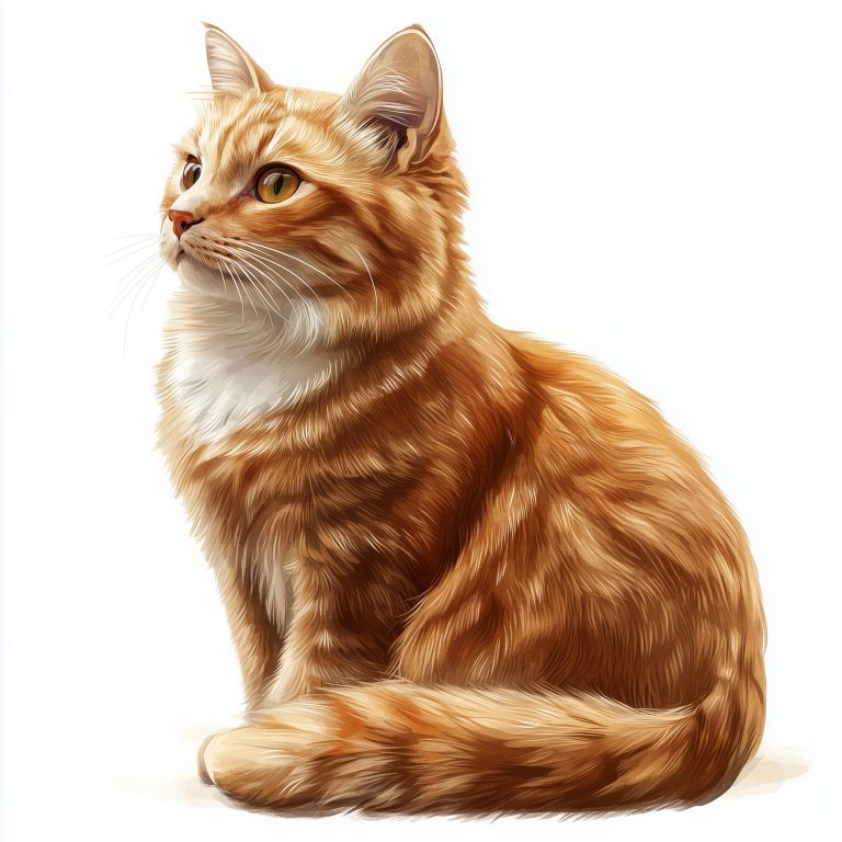 Naturalistic Cat Illustration