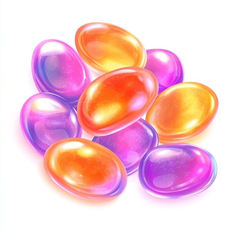 Neon Gumdrops in Clip Art