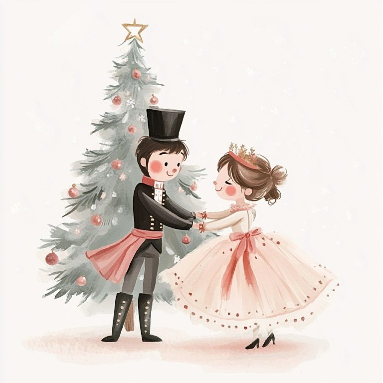 Nutcracker Dance Clipart Illustration