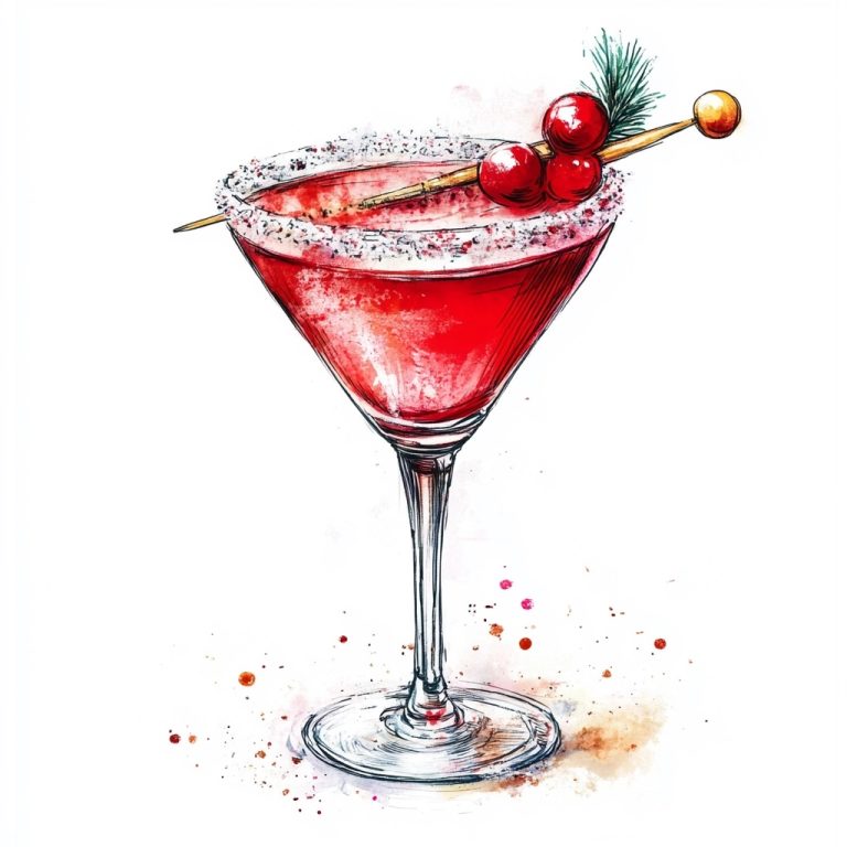 Nutcracker Martini Clipart Illustration