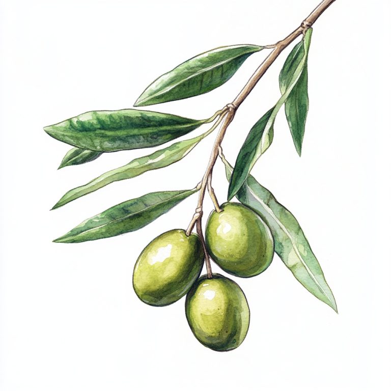 Olives in Minimalist Style