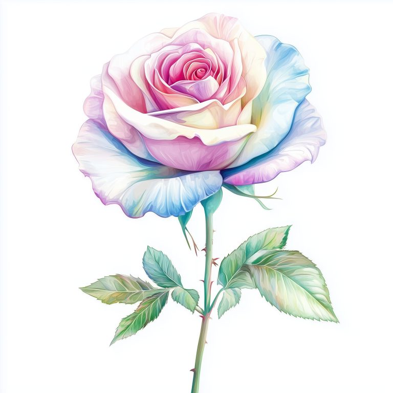 Ombre Rose Illustration