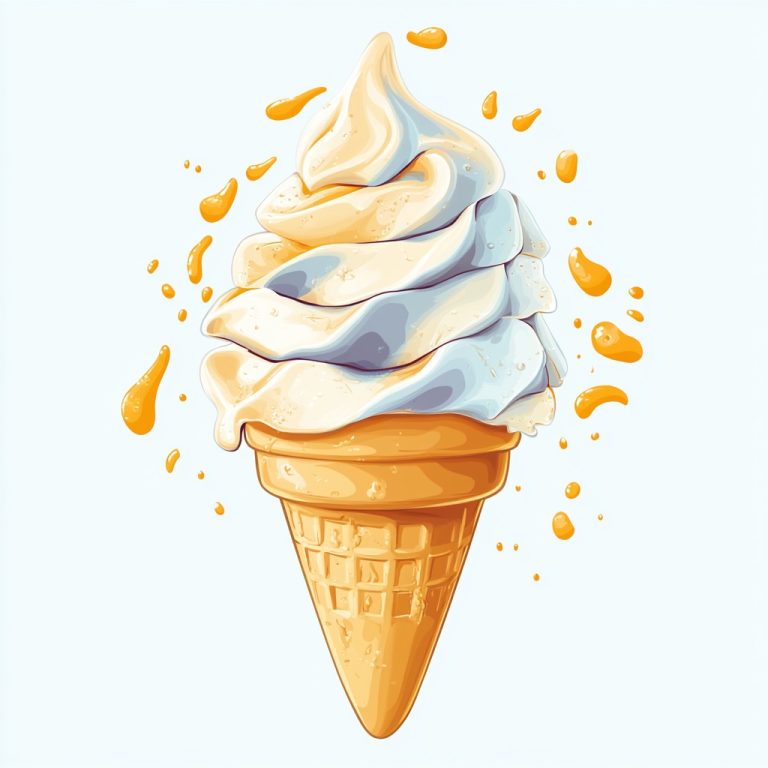 Outlined Ice Cream Logo