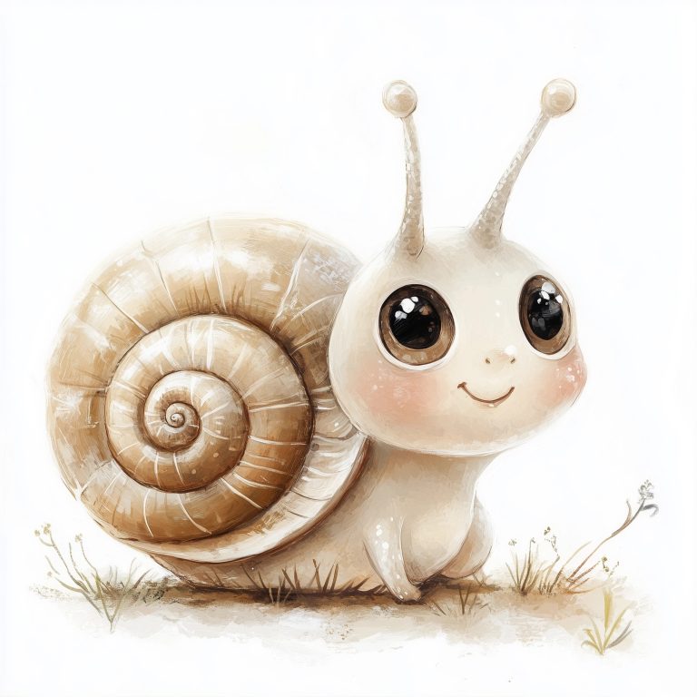 Pastel Baby Snail Art