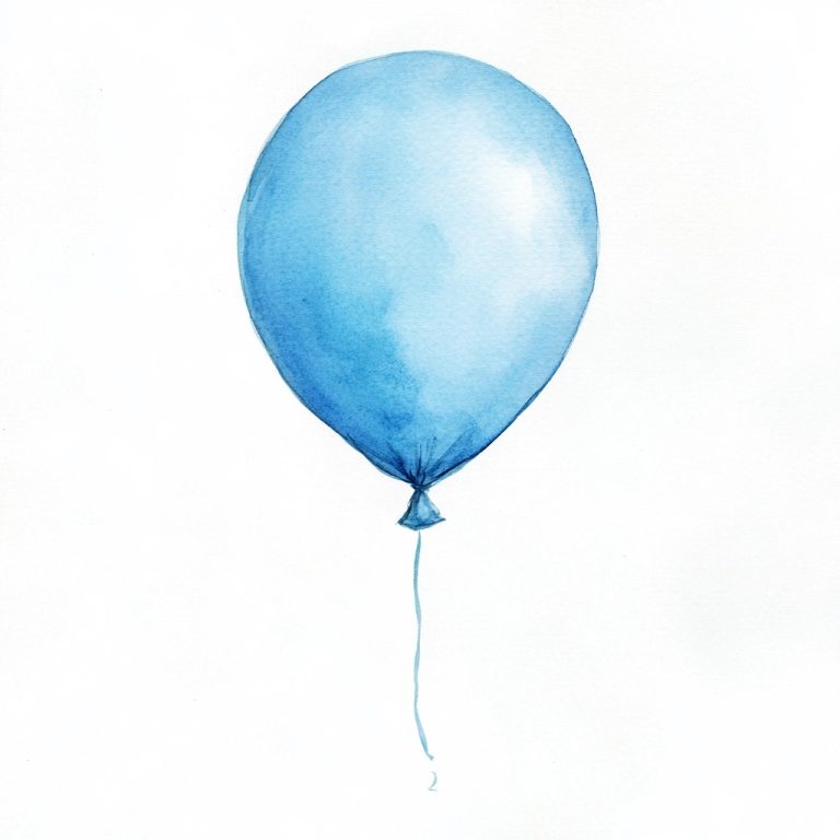 Pastel Balloon Watercolor Art