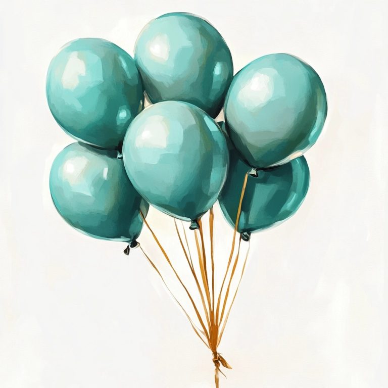 Pastel Balloons in Gouache