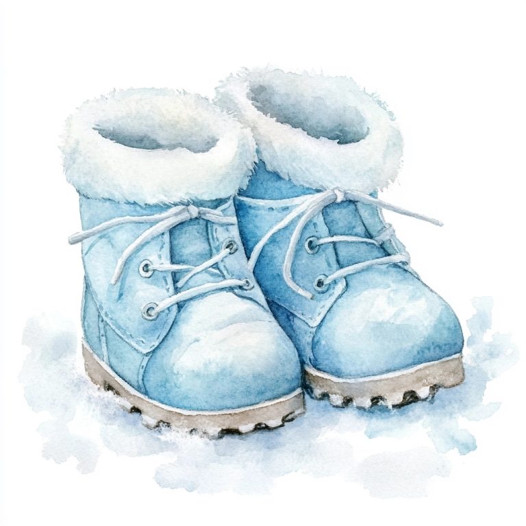 Pastel Blue Baby Boots