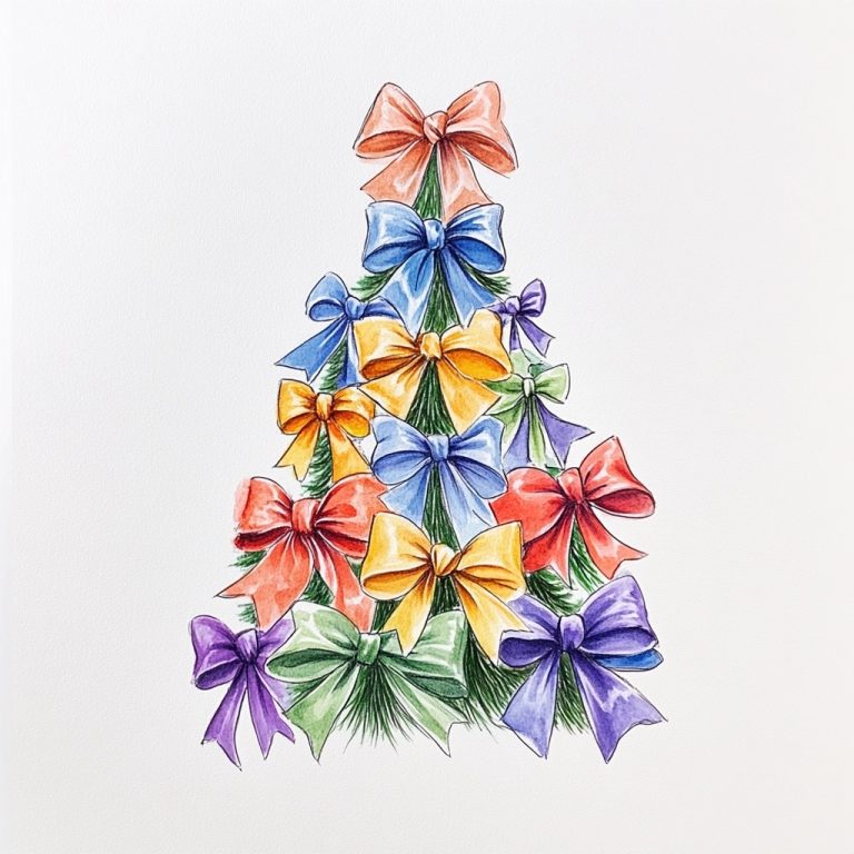 Pastel Bow Christmas Tree