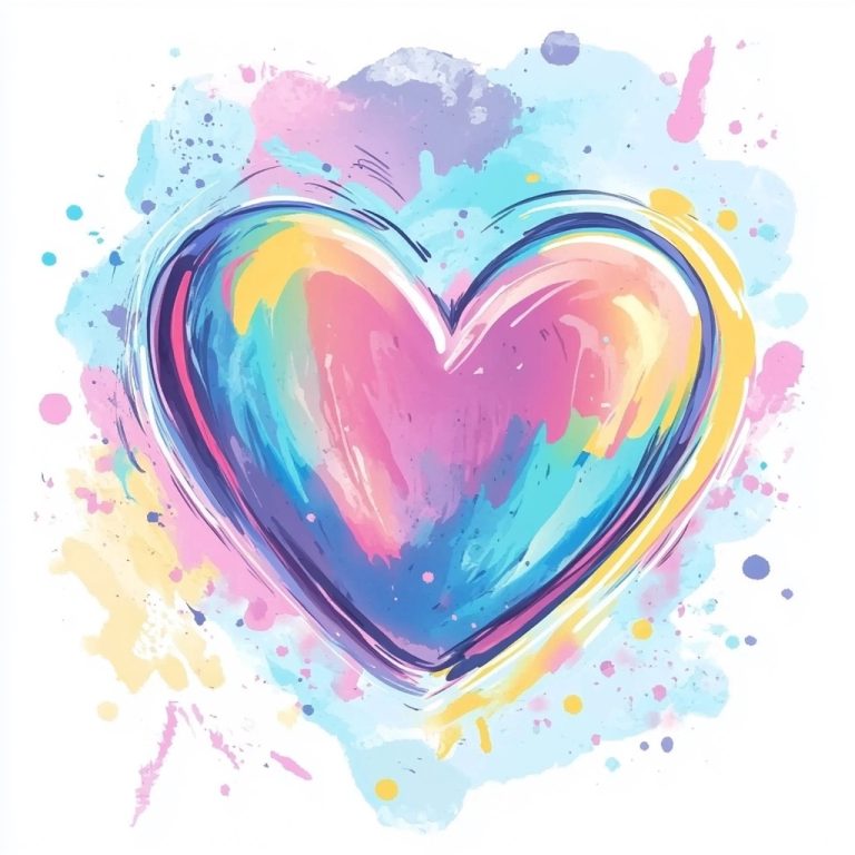 Pastel Cartoon Heart