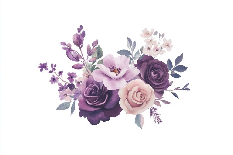 Pastel Floral Watercolor Logo