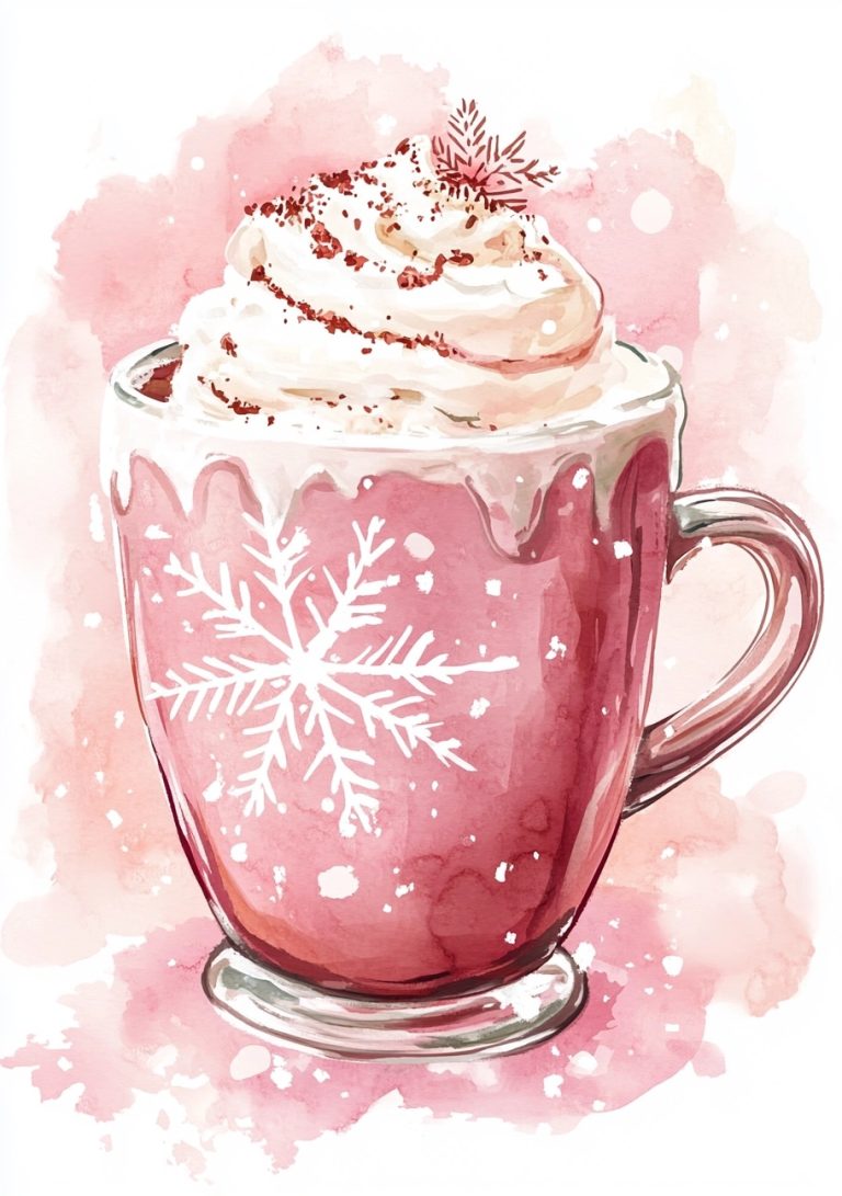 Pastel Hot Chocolate Clipart