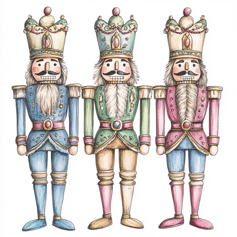 Pastel Nutcracker Clipart