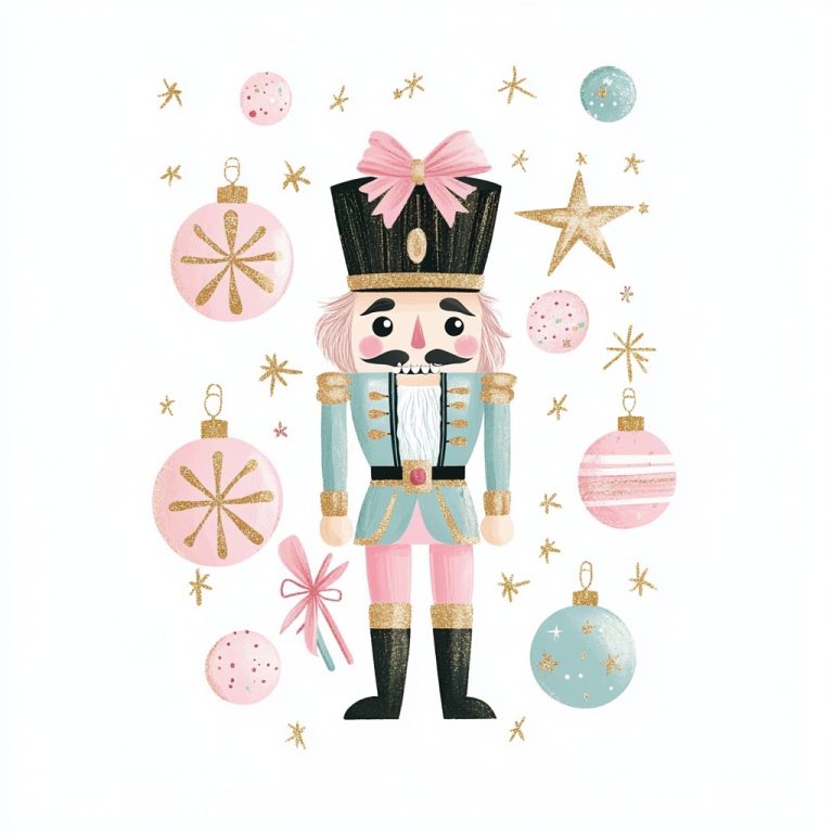 Pastel Nutcracker Illustration