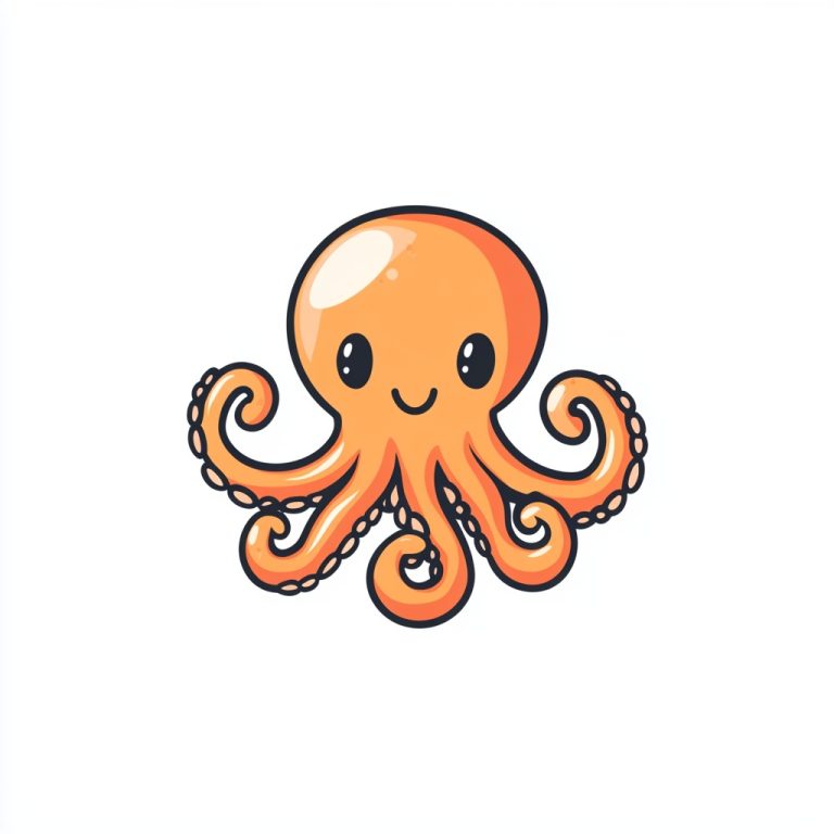 Pastel Octopus Logo Design