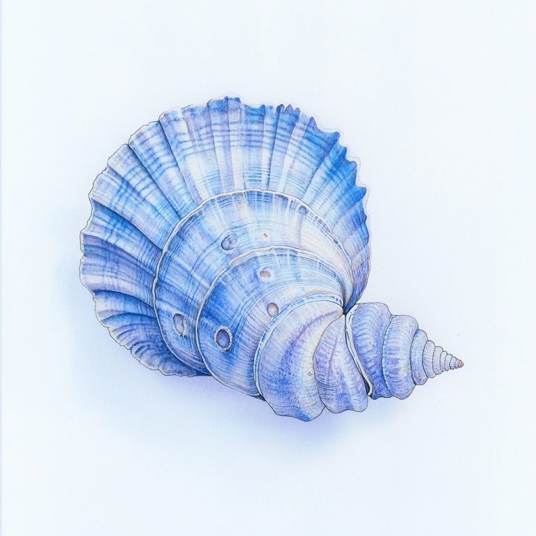 Pastel Shell Portrait Minimalism