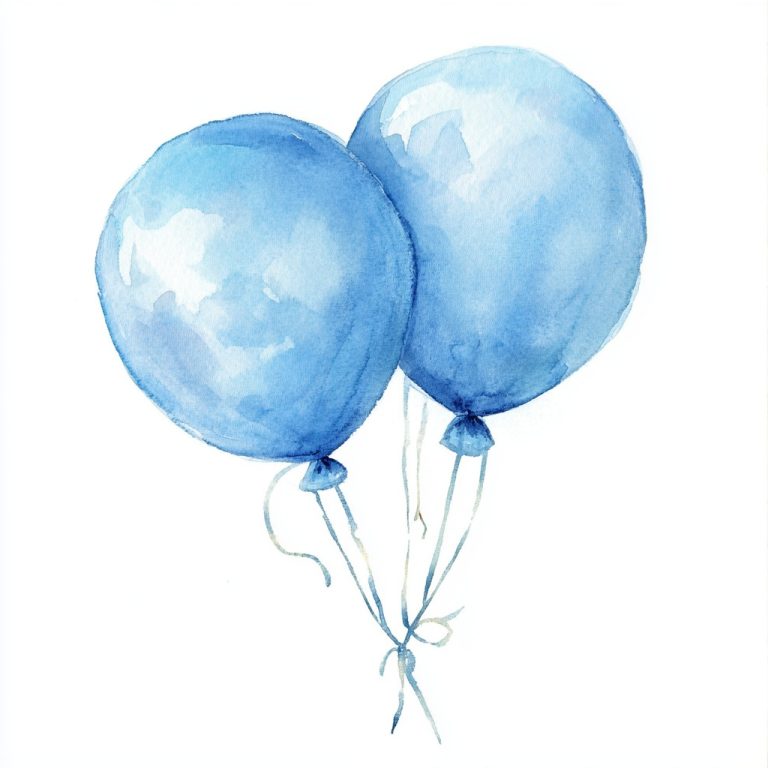 Pastel Watercolor Balloons