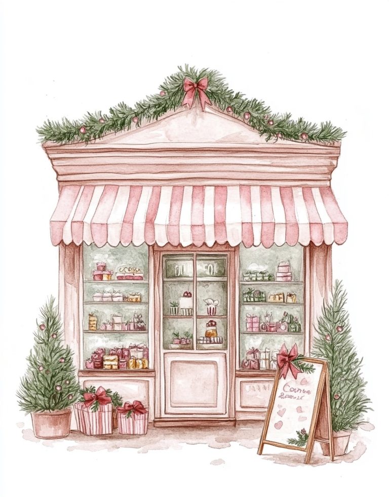 Pastel Watercolor Candy Store