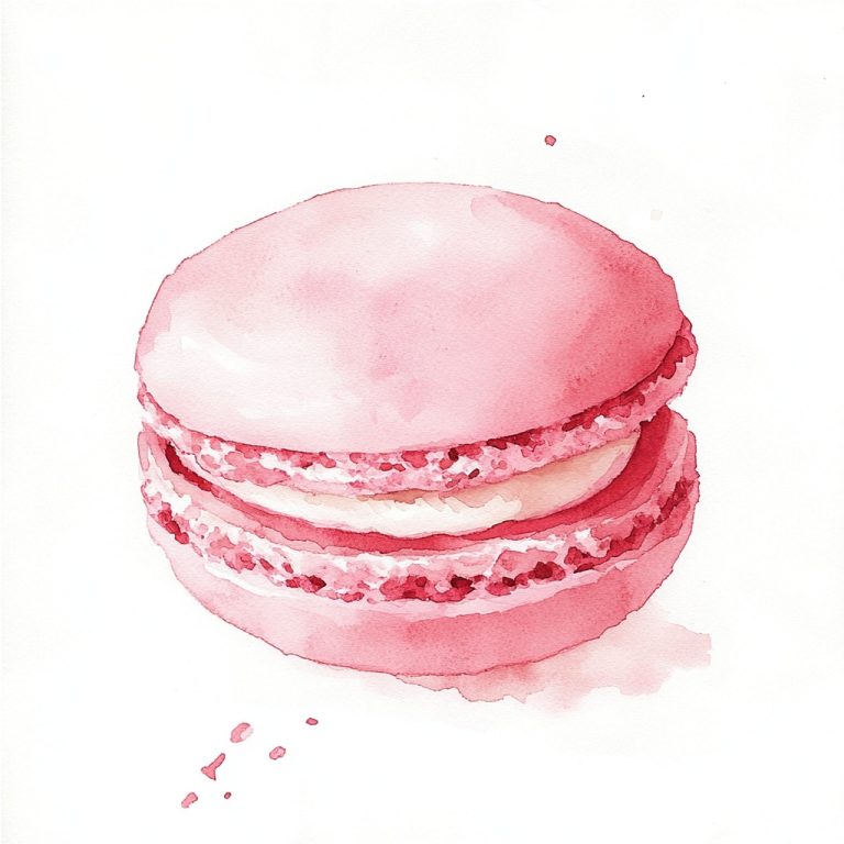 Pastel Watercolor Macaron