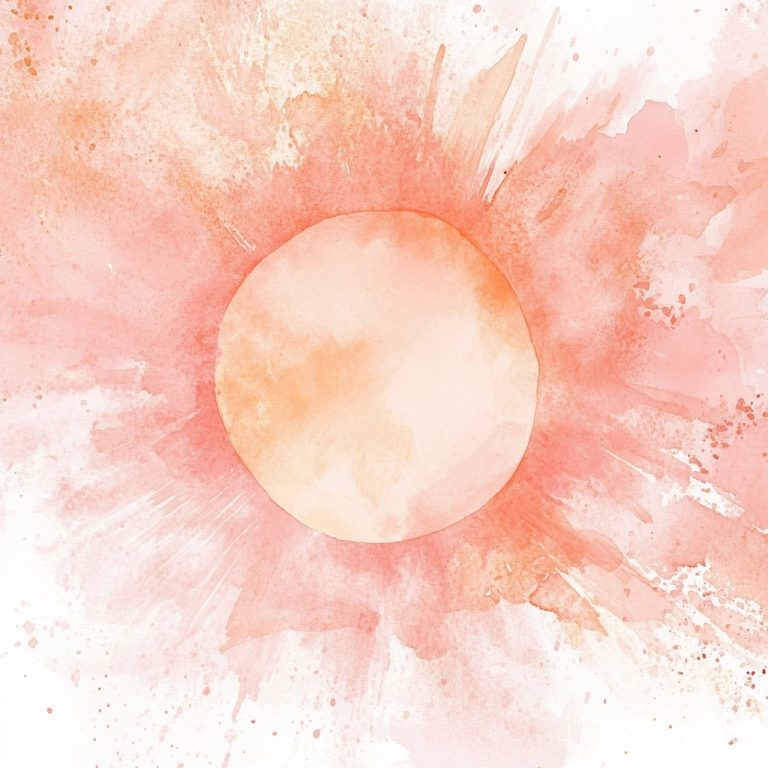 Pastel Watercolor Sun Rays