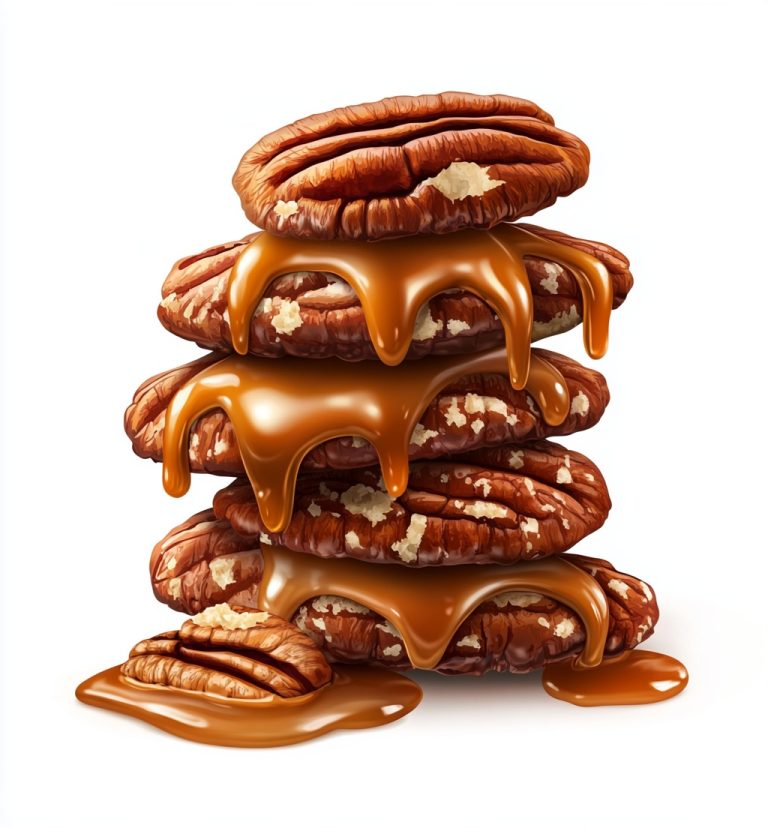 Photo Realistic Pecans with Caramel