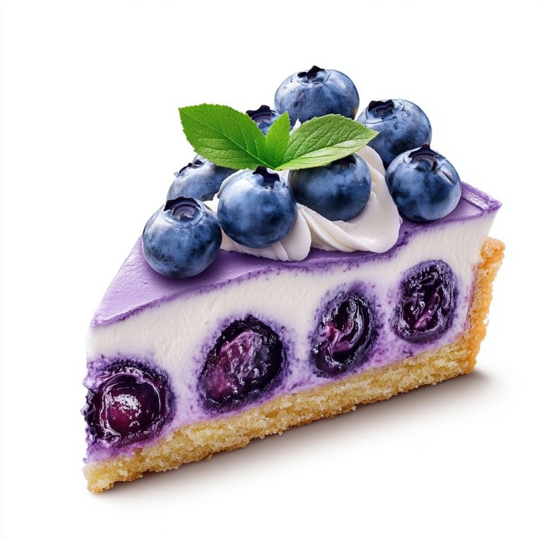 Photorealistic Blueberry Shortcake