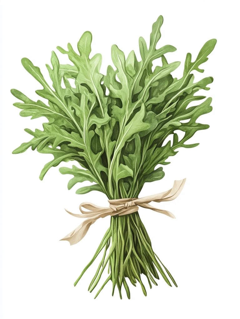 Photorealistic Chinese Arugula