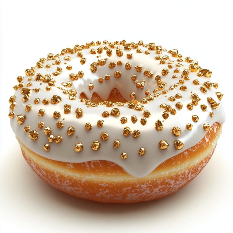 Photorealistic Donut with Sprinkles