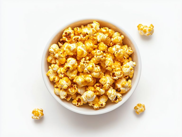 Photorealistic Honey Mustard Popcorn