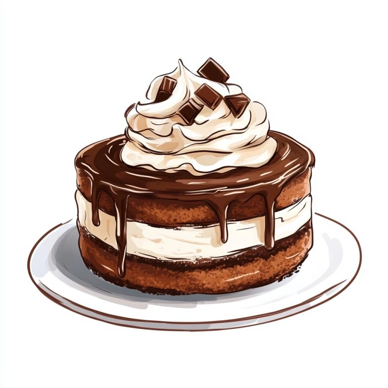 Pixar Chocolate Cake Illustration