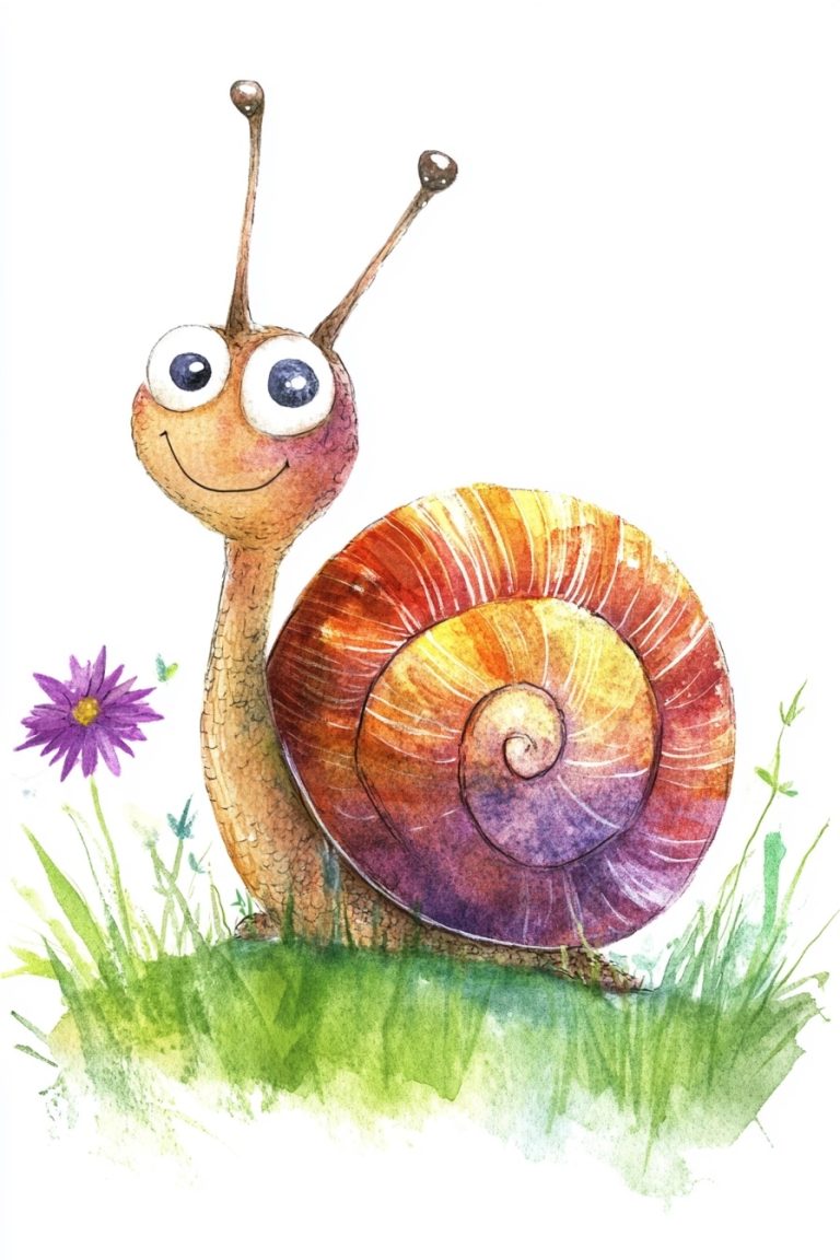 Pixar Snail with Flower