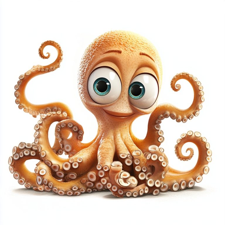 Pixar Style Small Octopus