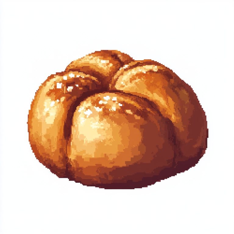 Pixel Art Brioche Design