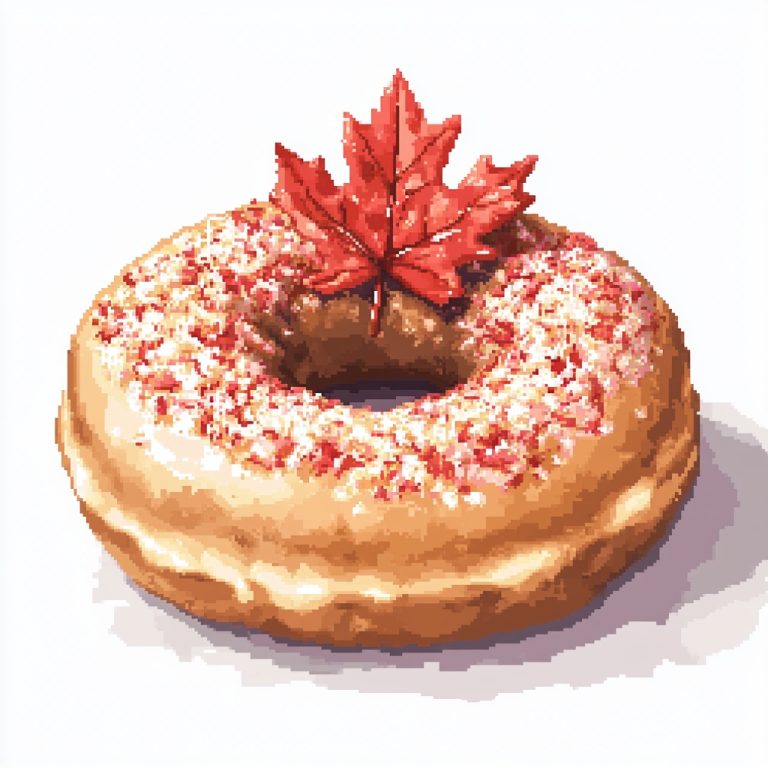 Pixel Art Maple Donut