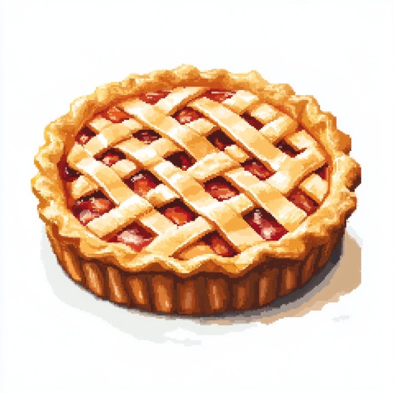 Pixelart Pie Crust Design