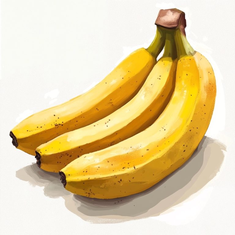 Playful Trio Cartoon Bananas on a Crisp White Canvas