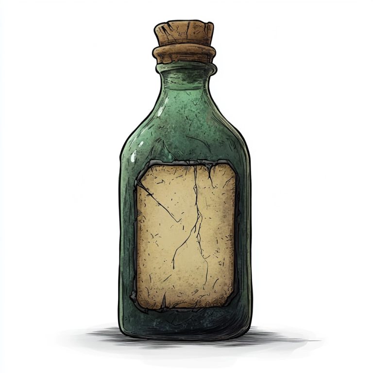 Poison Bottle Illustration