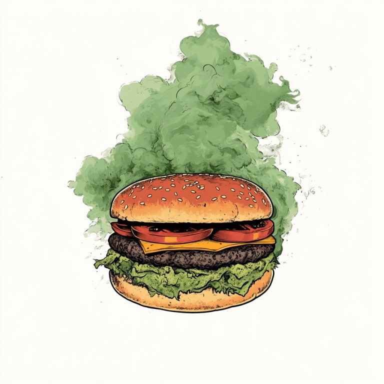 Pop Art Moldy Burger