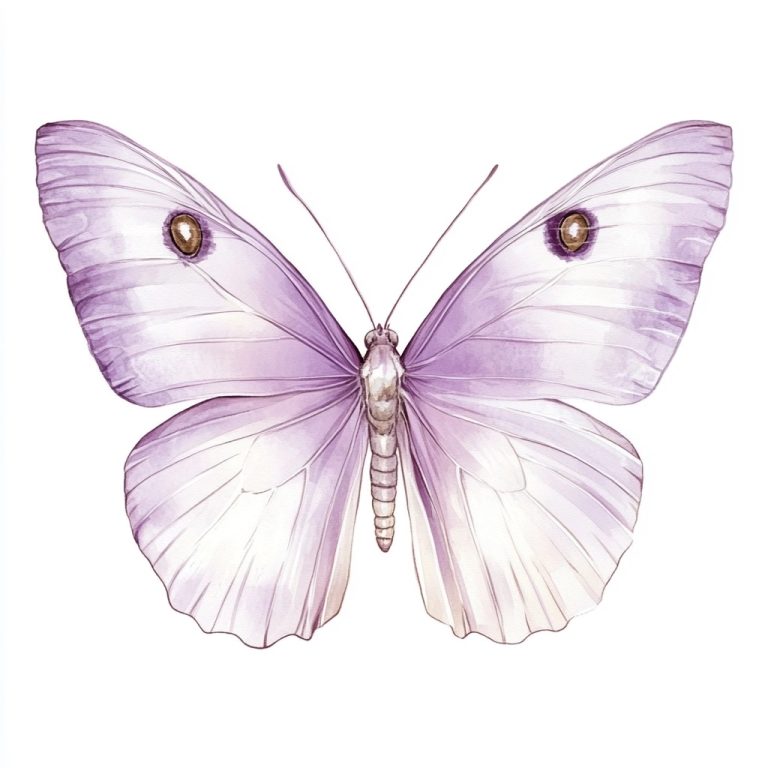 Purple Butterfly Illustration