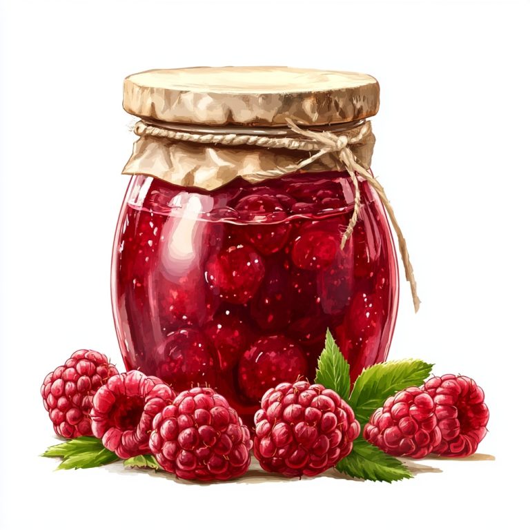 Raspberry Jelly Illustration