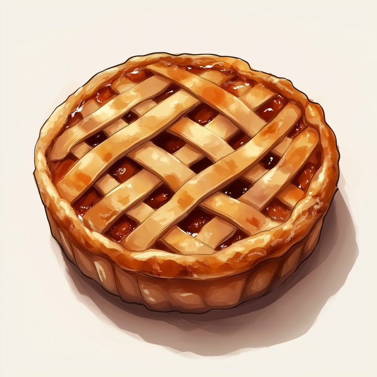 Realistic Apple Pie Display