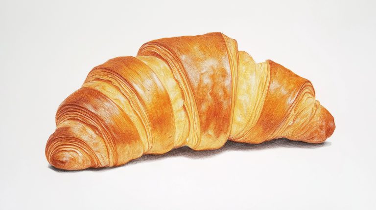 Realistic Croissant Close Up scaled