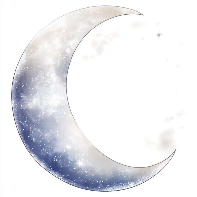 Realistic Moon Clipart Design