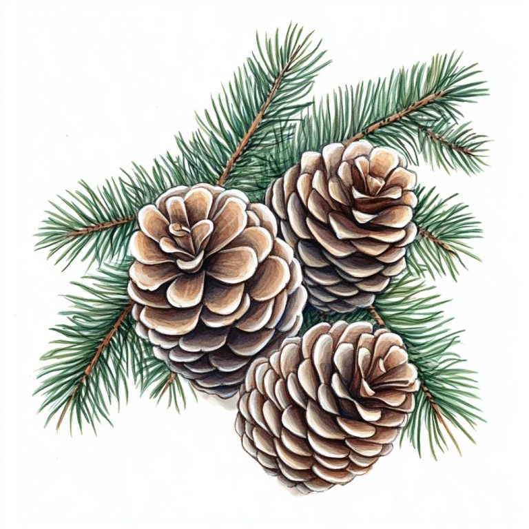 Realistic Pinecone Clipart