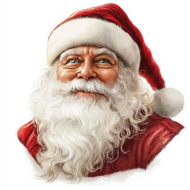 Realistic Santa Claus Clipart