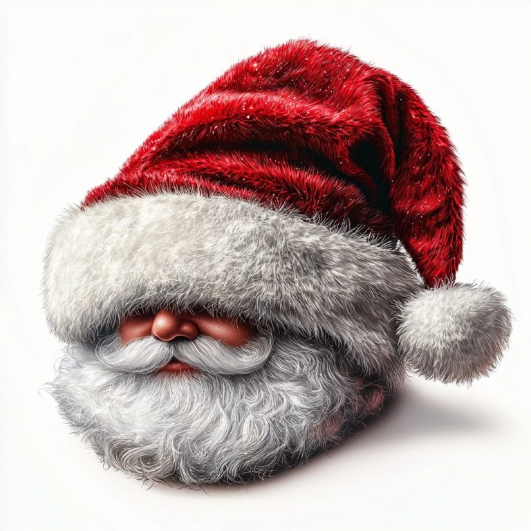 Realistic Santa Hat Design