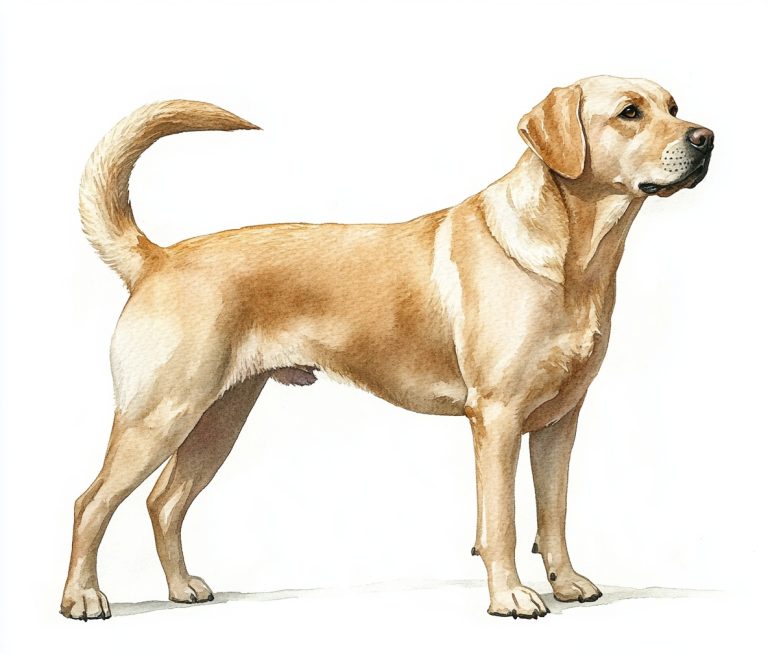 Realistic Watercolor Labrador