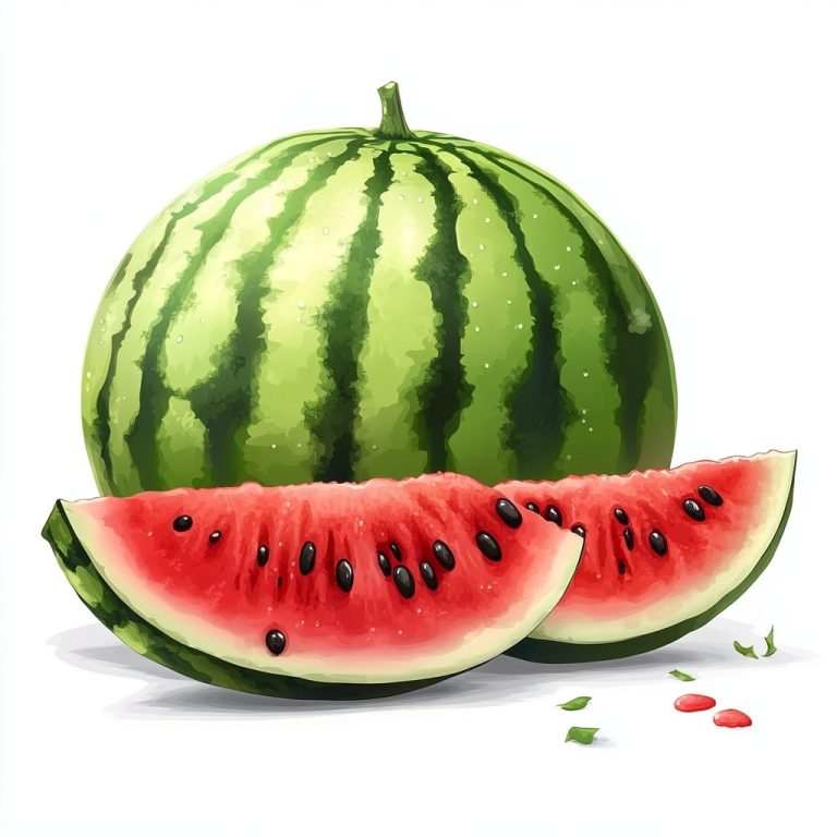 Realistic Watermelon Slice 4K