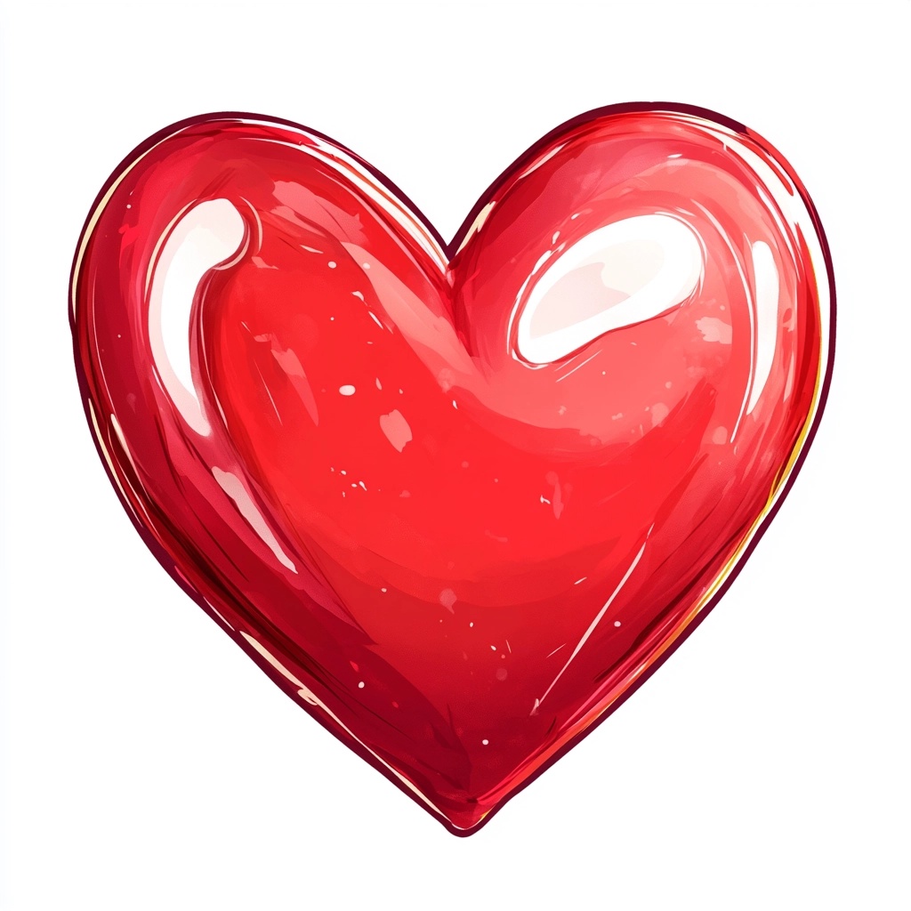 Red Heart PNG Design