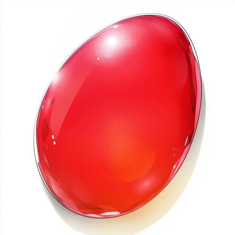 Red Pearl Egg Illustration